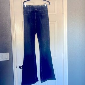 High Rise denim flare jeans